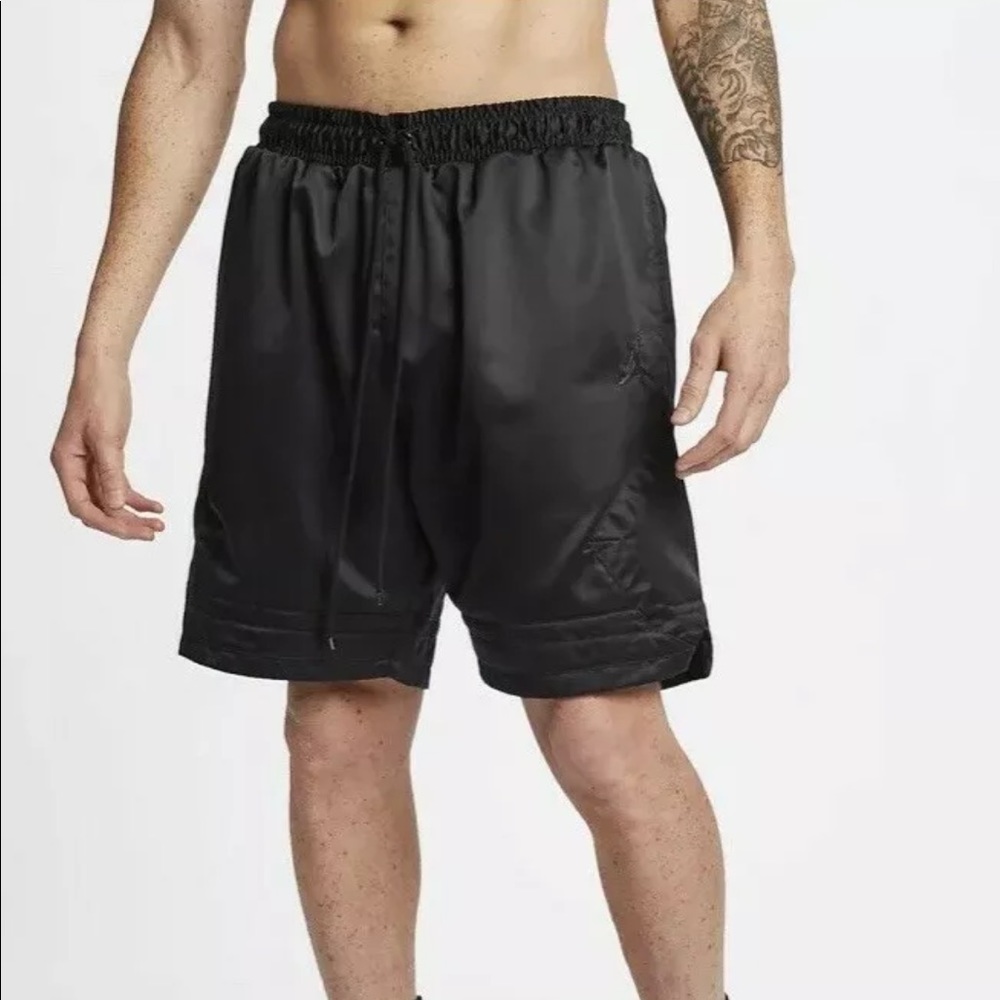 Jordan Satin Diamond Black Basketball Shorts XXL